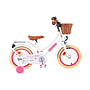 Volare - Barncykel - Excellent 14 Tum Vit - Fotbroms Med Cykelkorg