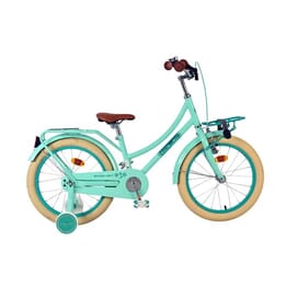 Volare - Barncykel - Excellent 18 Tum Grön - Fotbroms Med Pakethållare Fram