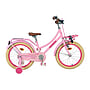 Volare - Barncykel - Excellent 18 Tum Rosa - Fotbroms Med Pakethållare Fram