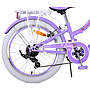 Volare - Barncykel - Lovely 20 Tum Lila - 6 Växlar