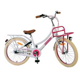Barncykel Volare - Excellent 20 Tum Vit - N3 With Front Carrier