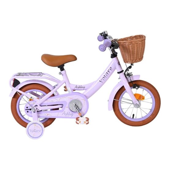 Volare - Barncykel - Ashley 12 Tum Mörk Rosa - Fotbroms