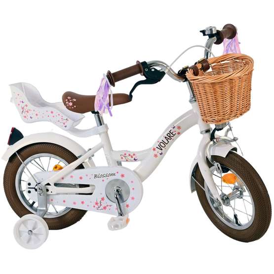 Barncykel Volare – Blossom 12 Tum White – Fotbroms