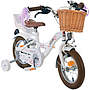 Barncykel Volare - Blossom 12 Tum White - Handbroms