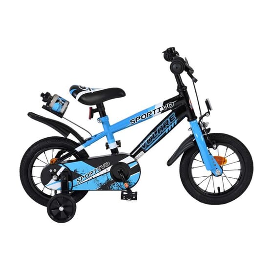 Barncykel - Volare - Sportivo - 12 Tum - Blå Svart - Fotbroms