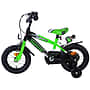 Barncykel - Volare - Sportivo Kinderfiets - 12 Tum - Grön Svart - Två Handbromsar