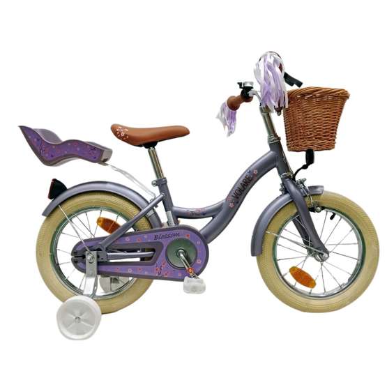 Barncykel Volare - Blossom 14 Tum Purple - Fotbroms