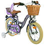 Barncykel Volare - Blossom 14 Tum Purple - Handbroms