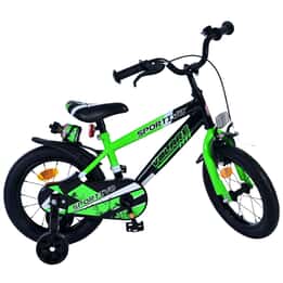 Barncykel - Volare - Sportivo Kids Bike - 14 Tum - Grön Svart