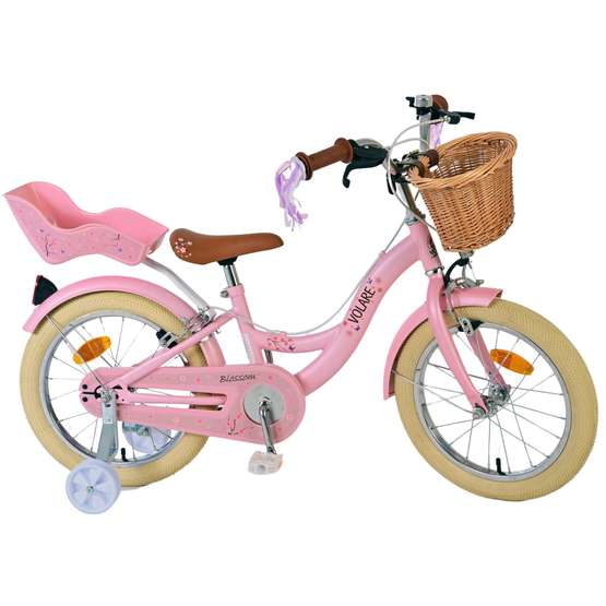 Barncykel Volare - Blossom 16 Tum Pink - Handbroms