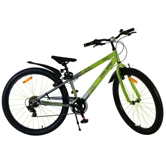 Barncykel - Volare - Rocky Children'S Bicycle - 26 Tum - Grön - 7 Växlar- Två Handbromsar