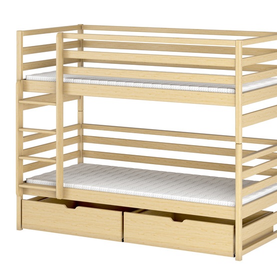 LOFT - Våningssäng Med Lådor - Furu