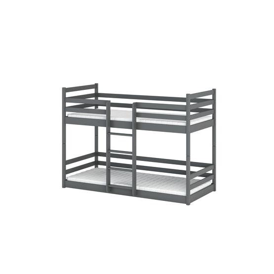 Lano Meble SHINE - Våningssäng - 80x160 Cm - Grafit