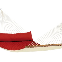 La Siesta - Hängmatta - Familj - Träkarm - Alabama Red Pepper