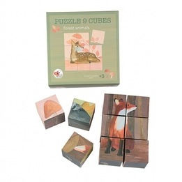 Egmont Toys - Pussel Med 9 Kuber Skogen