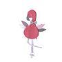 Kikadu - Snutte Med Napphållare Flamingo