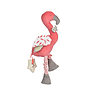 Kikadu - Aktivitetsleksak Flamingo