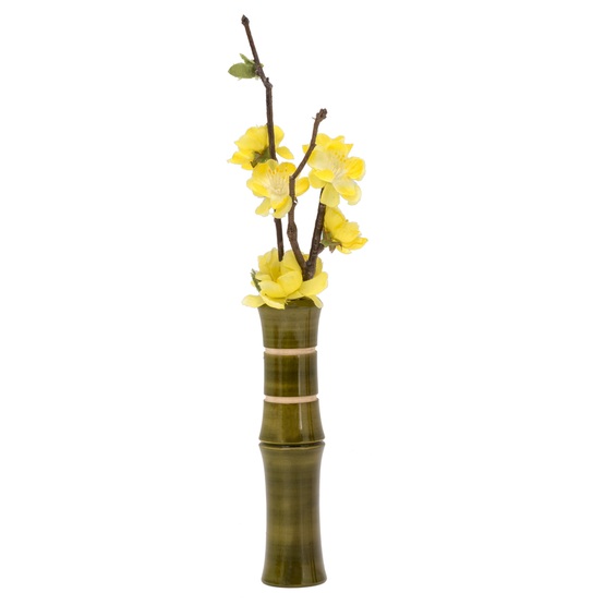 Liix – Liix Flower Vase Bamboo Blumenvase für Fahrradlenker grün