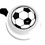 Liix - Ringklocka - Colour Bell Soccerball White