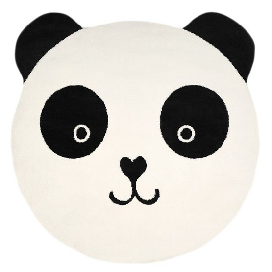 Little Louie Panda Barnmatta 150Cm (Svart/Vit)