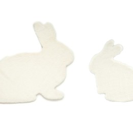 Little Louie Kaniner Barnmatta 2-Pack 50X65/100X95 Cm (Vit)