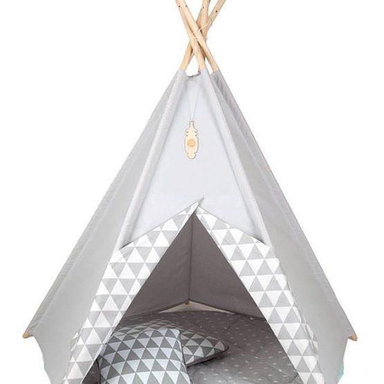 Little Nomad - Lektält - TeePee - Harlequin Grå