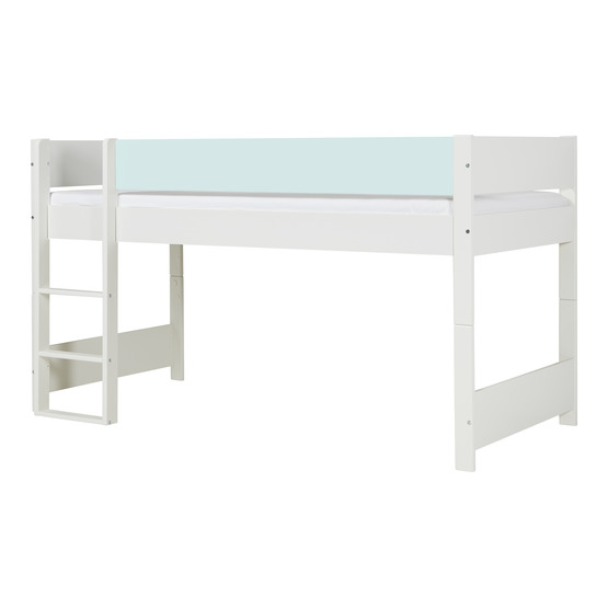 manis-h huxie - loftsäng argos - vit/blå - 90x200 cm