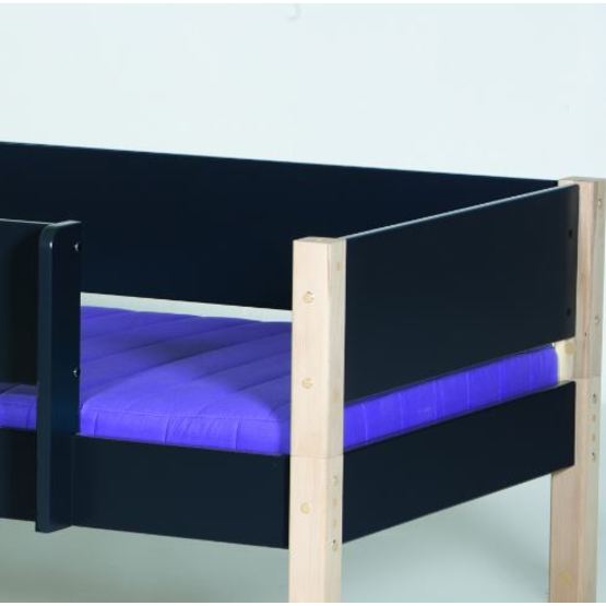 manis-h - ask - loftsäng - 90x200 - antracit med naturben