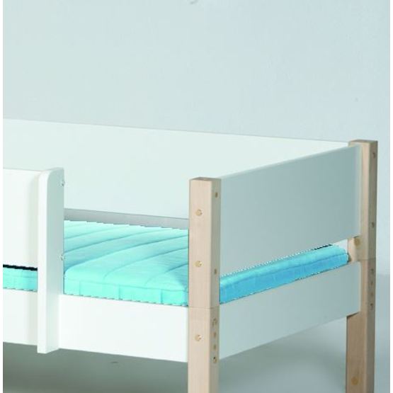 manis-h - ask - loftsäng - 90x200 - vit med naturben