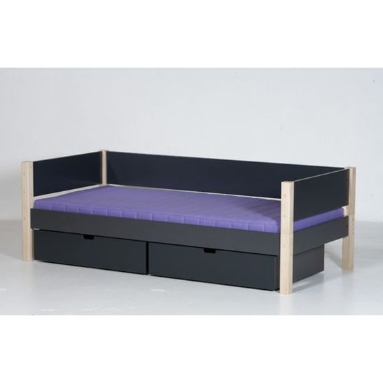 Manis-h - Sif 90x200 - Antracit Med Naturben