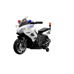 Elbil Polismotorcykel (Vit)