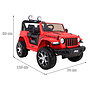 Azeno - Jeep - Elbil - Wrangler Rubicon - Röd
