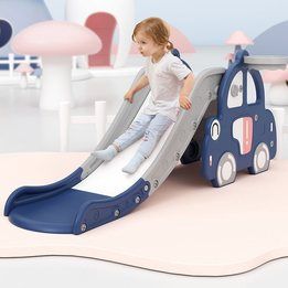 EliteToys - Kids Zone Car With Slide And Basket