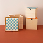 Kids Concept - Förvaringsbox 3 Set Med Spelbr