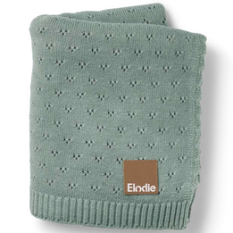 Elodie Details - Pointelle Blanket Pebble Green
