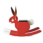 Playsam - Rocking Rabbit Red