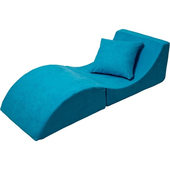 PQP Fällbar Möbel - Bord - Puff - Soffa 3-1 - Blå
