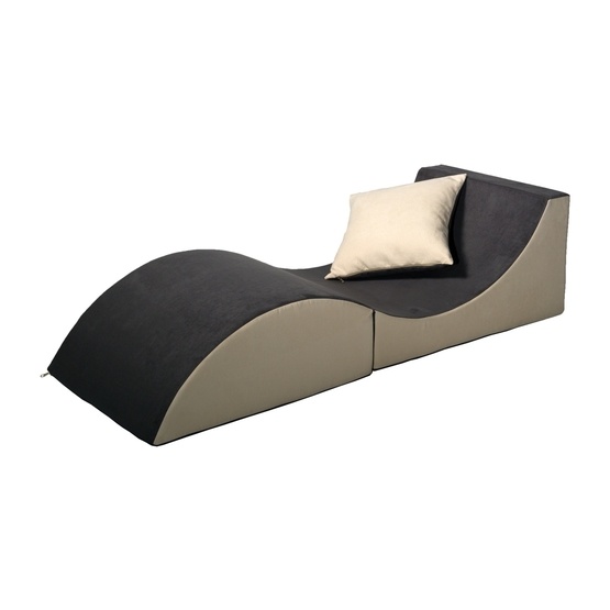 PQP Fällbar Möbel - Bord - Puff - Soffa 3-1 - Grå Och Beige