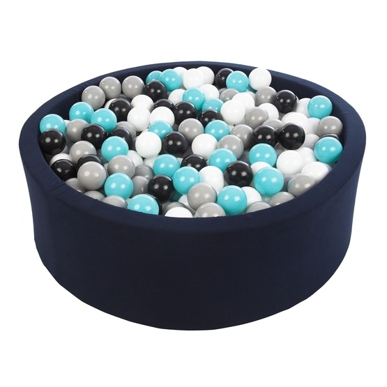 PQP Bollhav Med 450 Bollar Navy - Svart, Vit, Grå Och Turkos