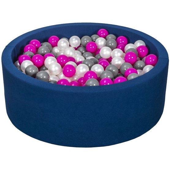 PQP Bollhav Med 450 Bollar Navy - Pearl, Rosa Och Grå