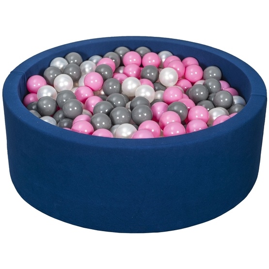 PQP Bollhav Med 450 Bollar Navy - Pearl, Ljusrosa, Och Grå