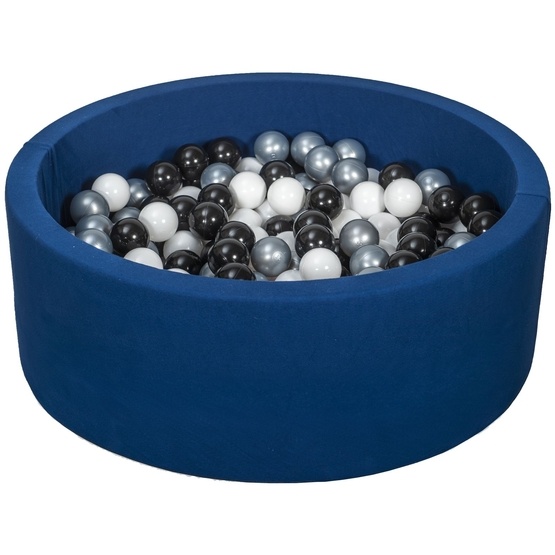 PQP Bollhav Med 200 Bollar Navy - Svart, Vit Och Silver