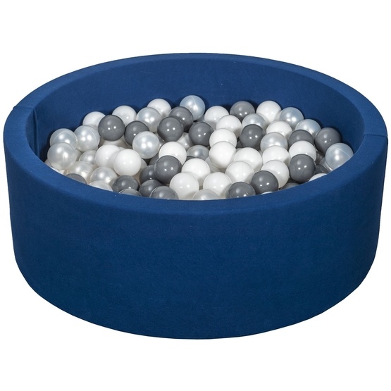 PQP Bollhav Med 200 Bollar Navy - Vit, Pearl Och Grå