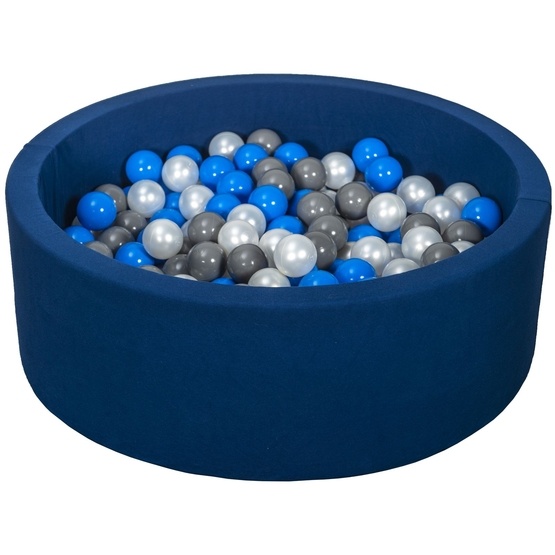 PQP Bollhav Med 200 Bollar Navy - Pearl, Blå Och Grå