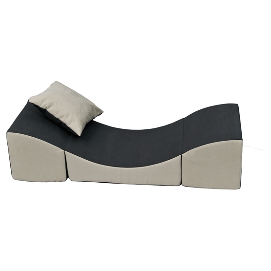 PQP Multimöbel I Skum - Soffa - Säng - Bord Grå Och Beige