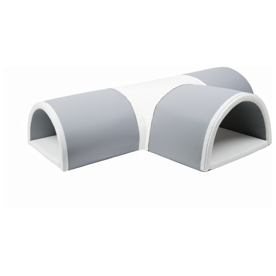 PQP Lektunnel Med Utgång - Grå,Vit,Vit