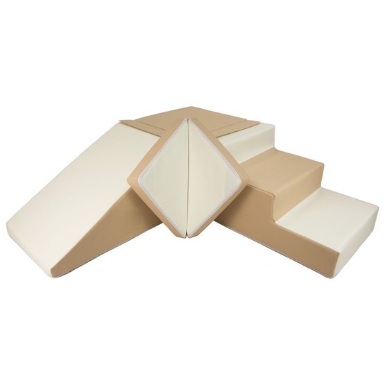 PQP Byggkuddar - 4 Stycken - Vit Och Cappuccino