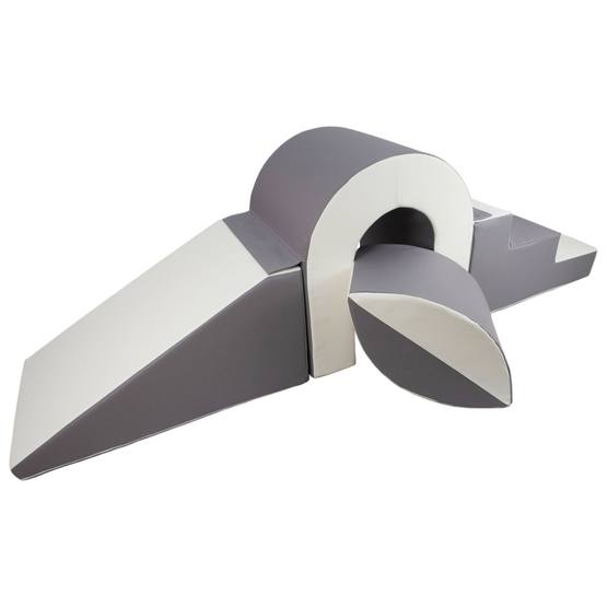 PQP Lekkuddar - Bro Med Rutschkana Vit Och Grå