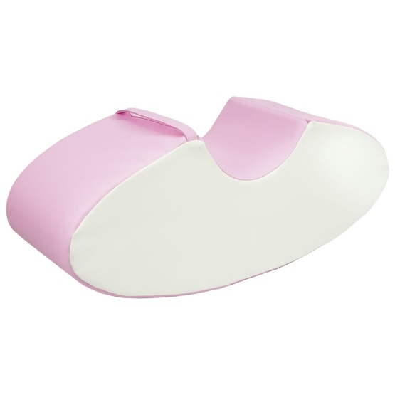 PQP Lekkuddar - Gunghäst 1 Person Vit Och Rosa Pastel