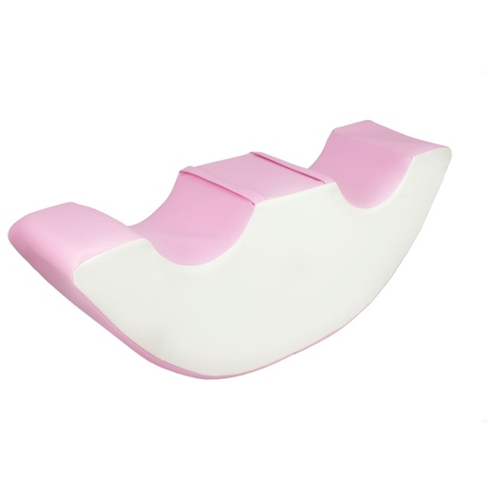 PQP Lekkuddar - Gunghäst 2 Personer Vit Och Rosa Pastel